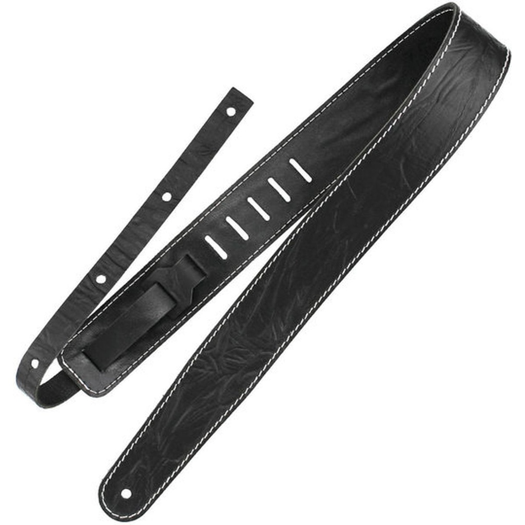 Richter Raw II Contour Guitar Strap Wrinkle Black