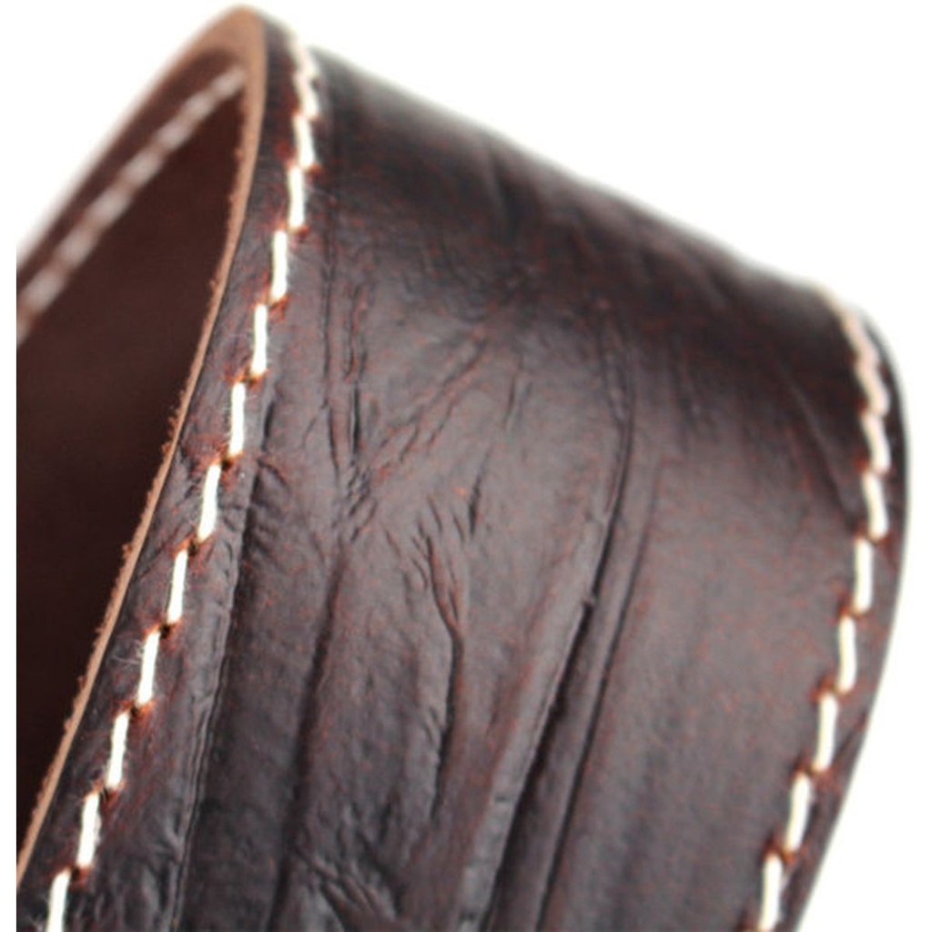 Richter Raw II Contour Guitar Strap Wrinkle Brown