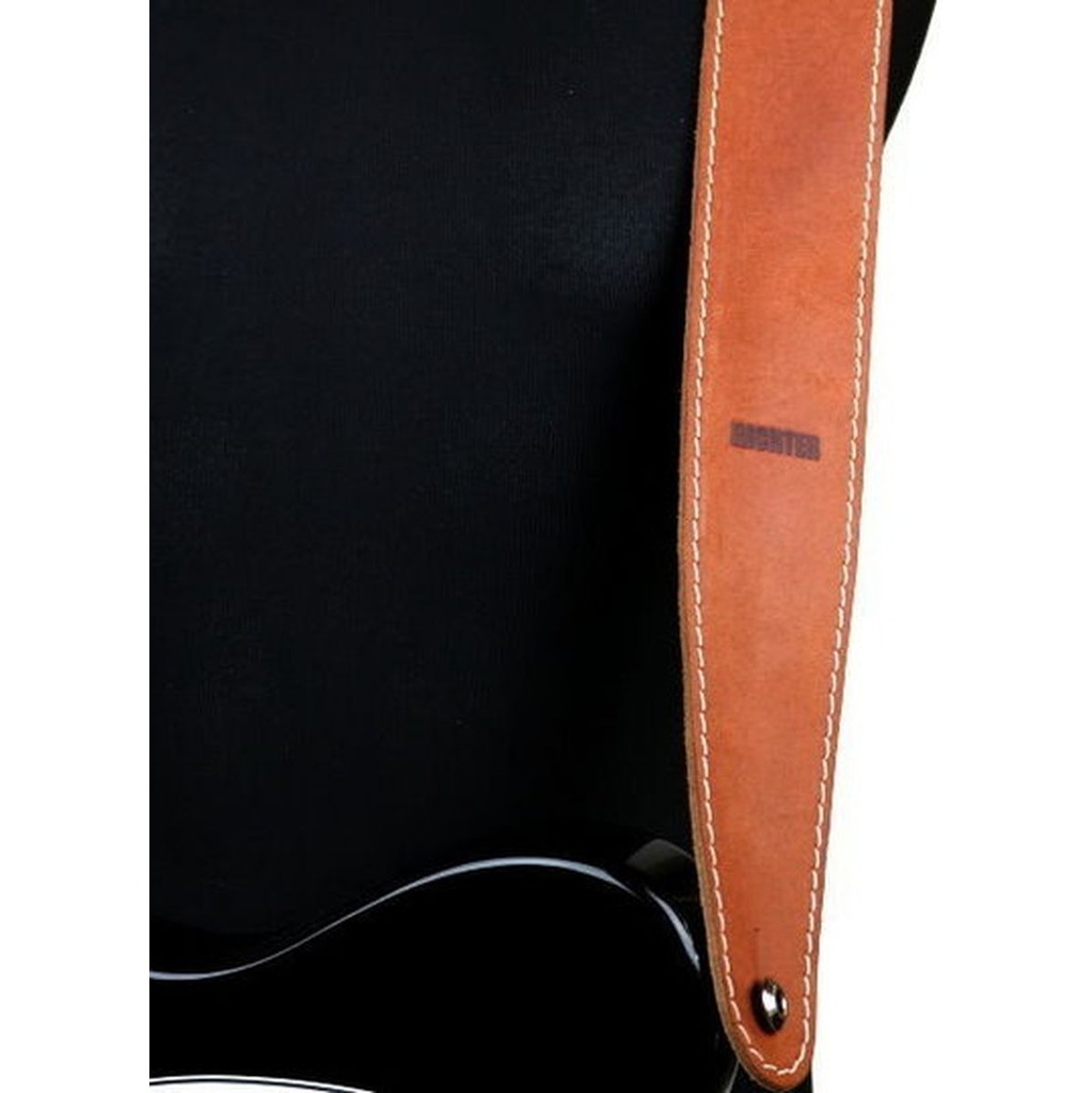 Richter Raw II Contour Guitar Strap Waxy Suede Brown