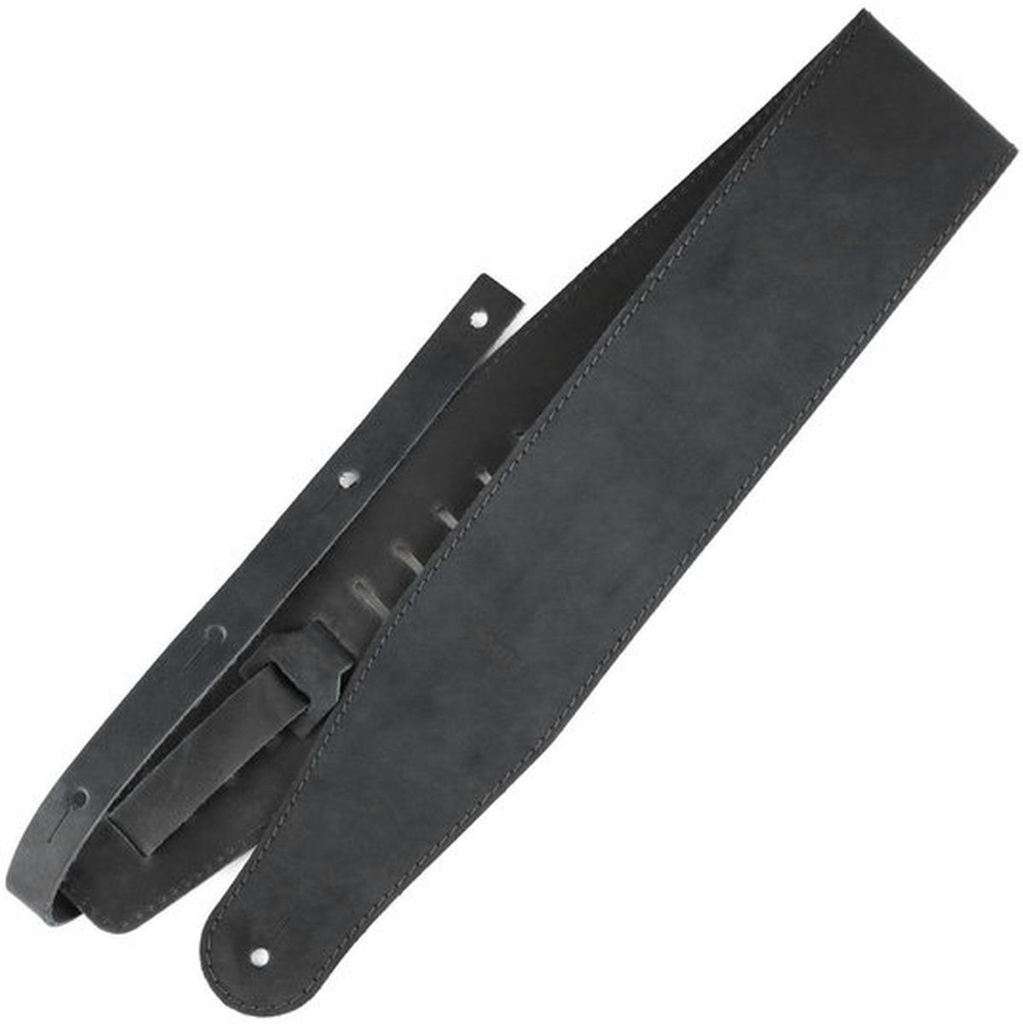 Richter Raw III Contour Guitar Strap Waxy Suede Black