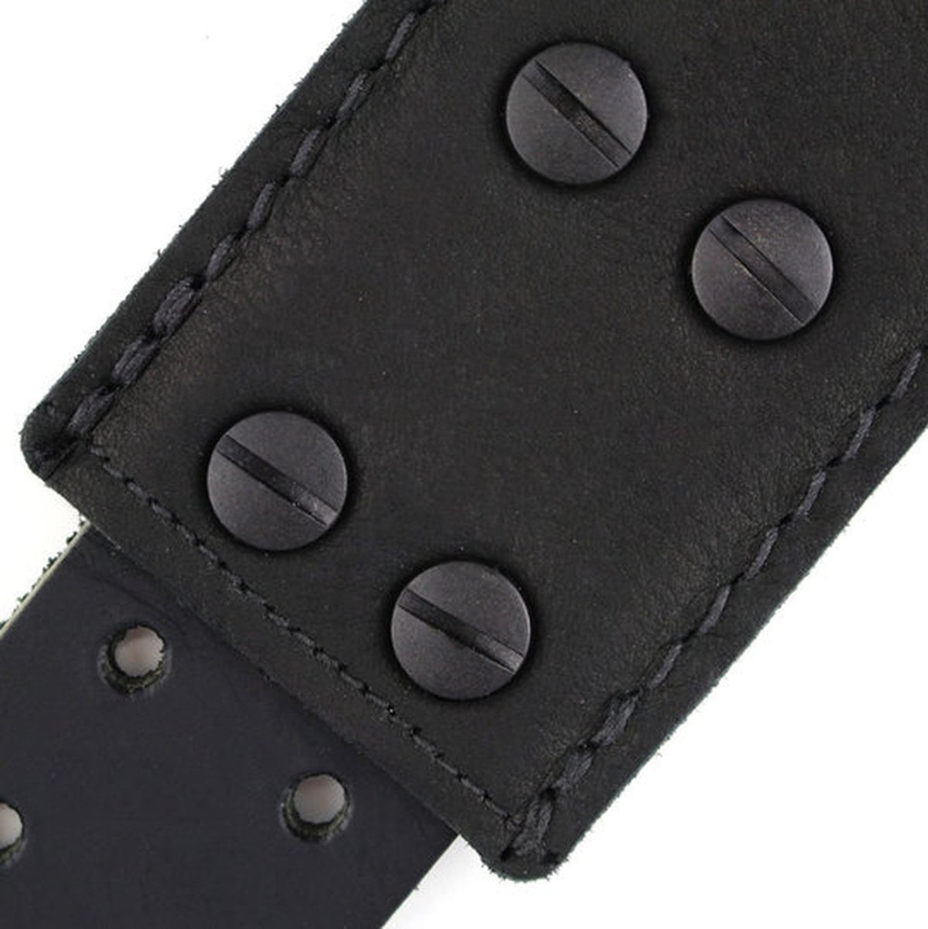 Richter Raw IV Nappa Guitar Strap Black