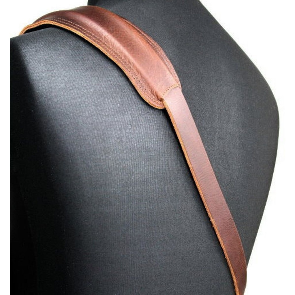 Richter Slim Deluxe Guitar Strap Buffalo Brown