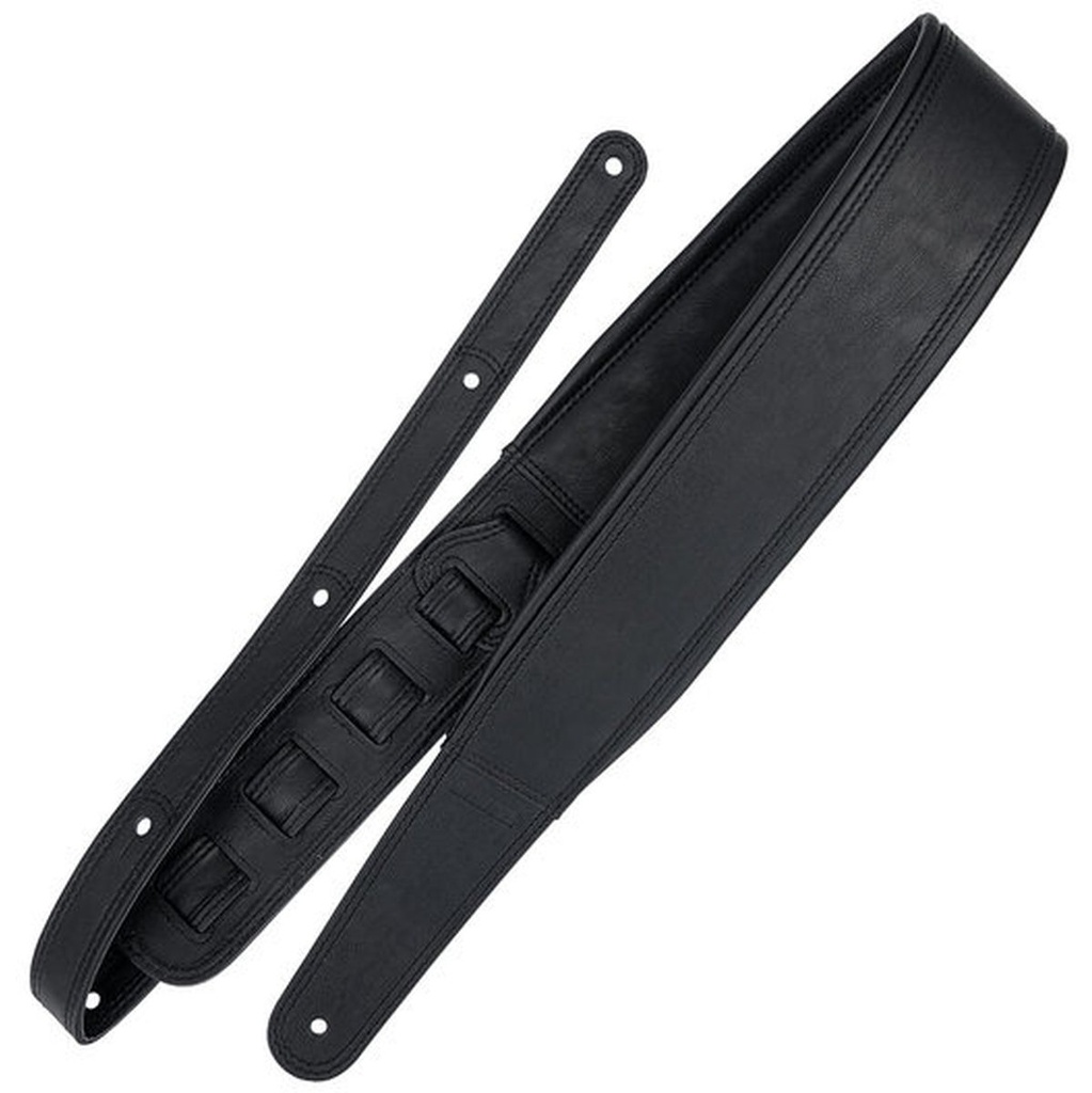 Richter Springbreak I Leatherette Guitar Strap Black