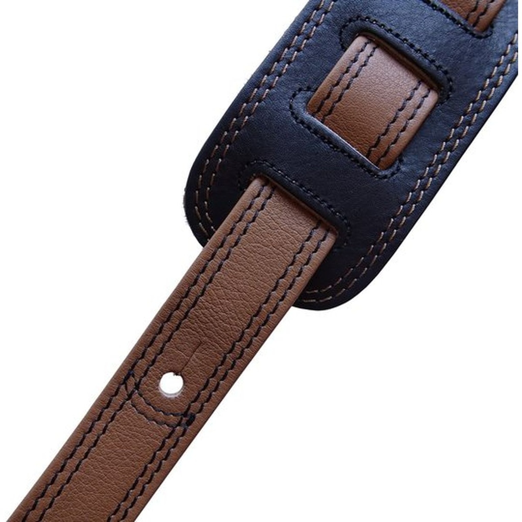 Richter Springbreak I Nappa Guitar Strap Black / Tan
