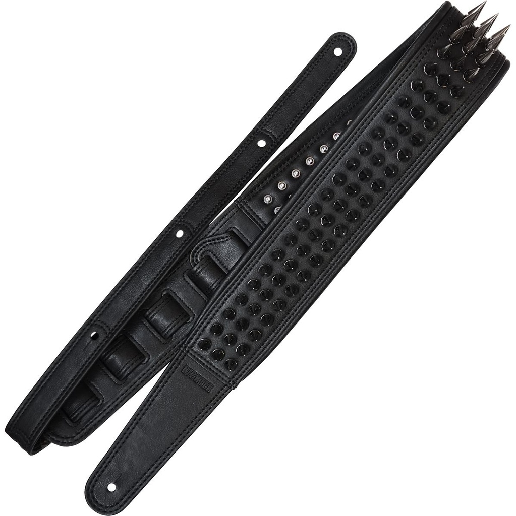 Richter Blackness Guitar Strap Gunblack Spikes
