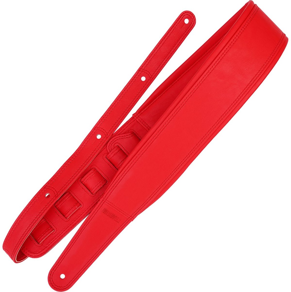 Richter Springbreak I Leatherette Guitar Strap Red