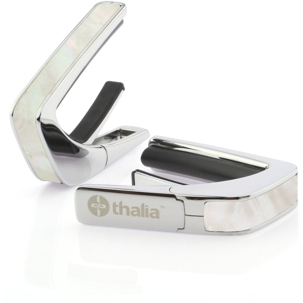 Thalia Capos Chrome Finish Capo w/ White Mother Of Pearl Inlay