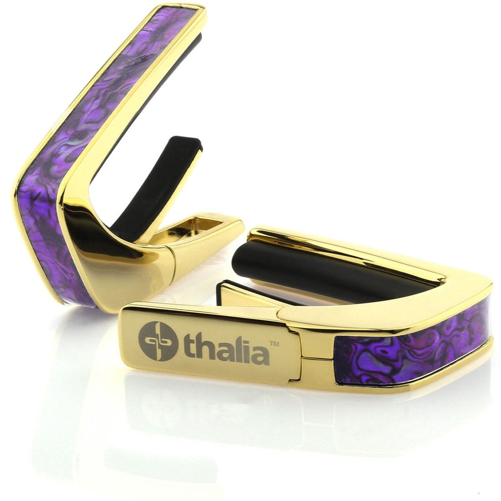 Thalia Capos 24K Gold Finish Capo w/ Purple Paua Inlay