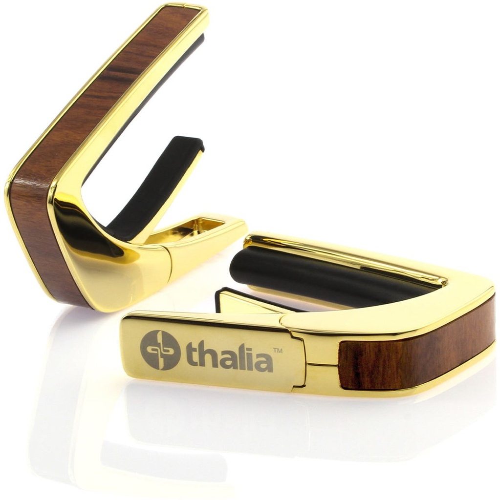 Thalia Capos Gold Finish Capo w/ Santos Rosewood Inlay