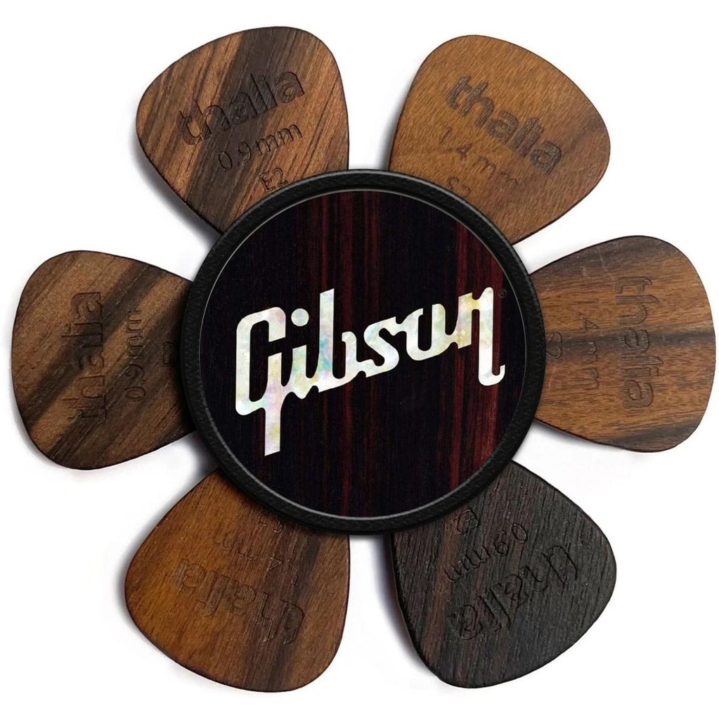 Thalia Capos Gibson Pick Puck - Black Ebony w/ Gibson Pearl Logo