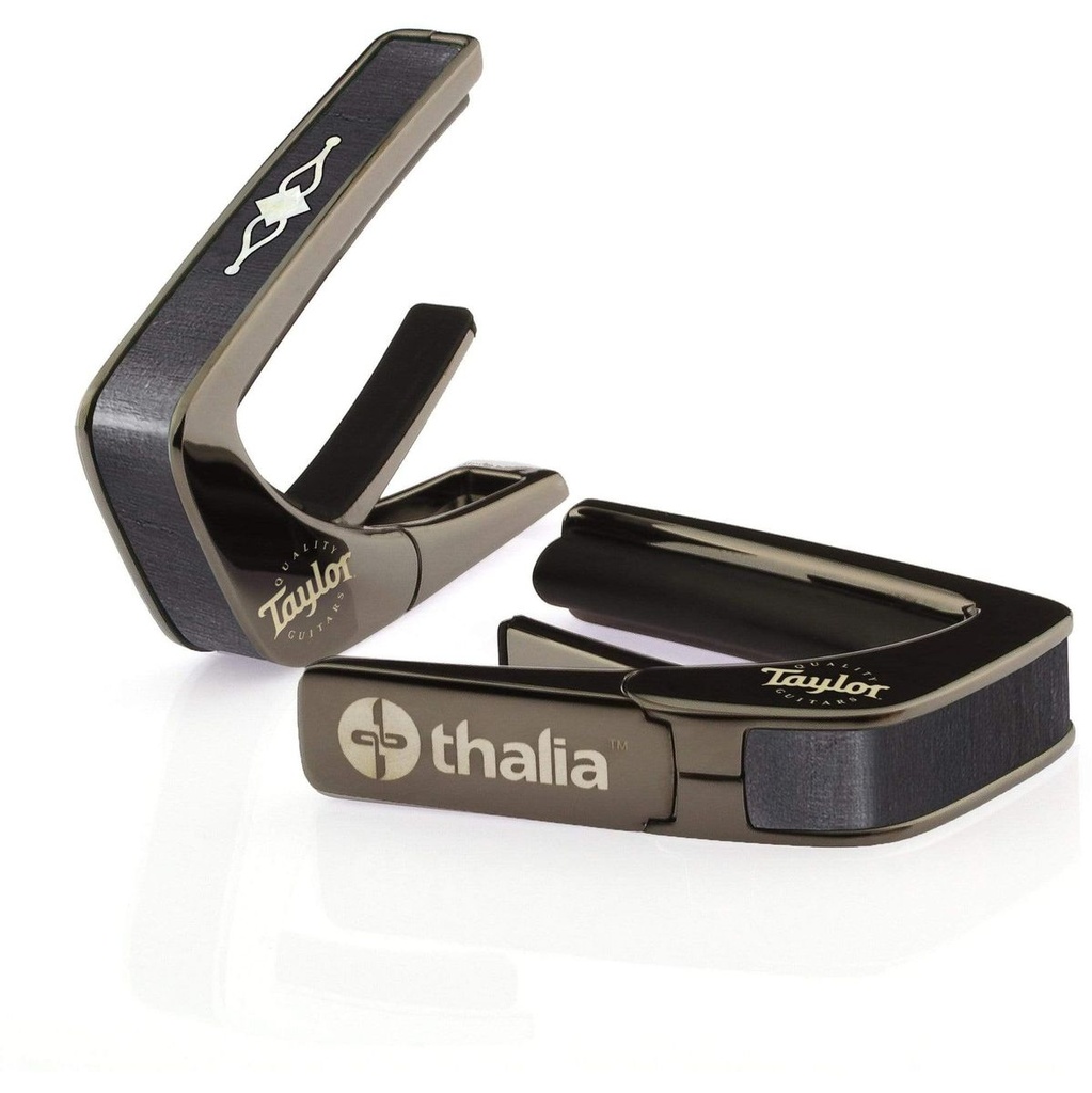 Thalia Capos Taylor BK/CHR Finish Capo 300 Series Gemstone Fingerboard Marker
