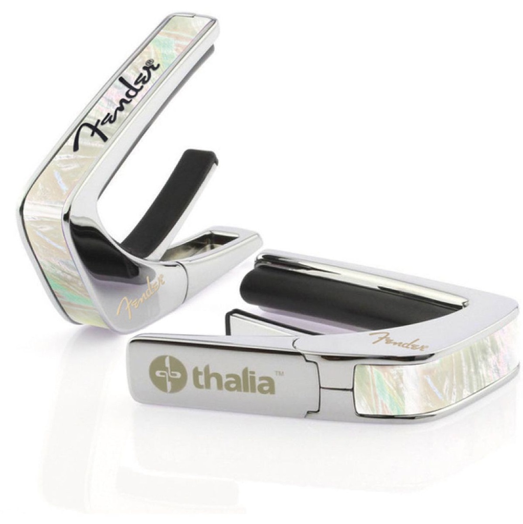 Thalia Capos Fender Capo - Mother Of Pearl - Spaghetti Logo