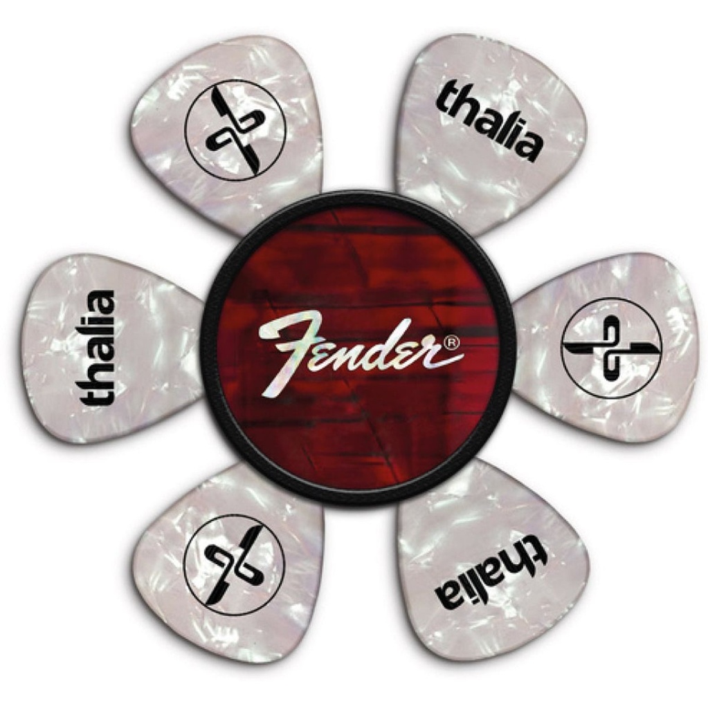 Thalia Capos Fender Pick Puck - Red Angel Wing - Perine Logo