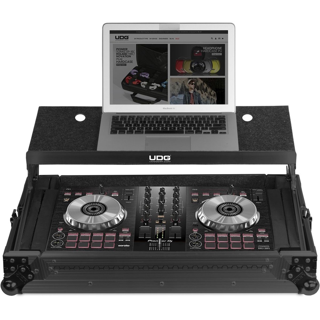 UDG Ultimate Flight Case Multi Format XL Black Mk3 Plus (Laptop Shelf )