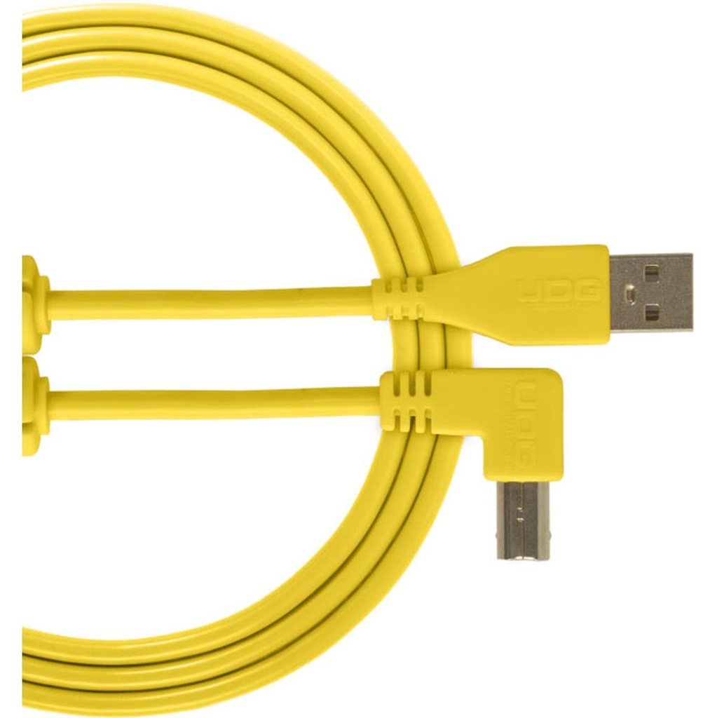 UDG Ultimate Audio Cable USB 2.0 A-B Yellow Angled 2m