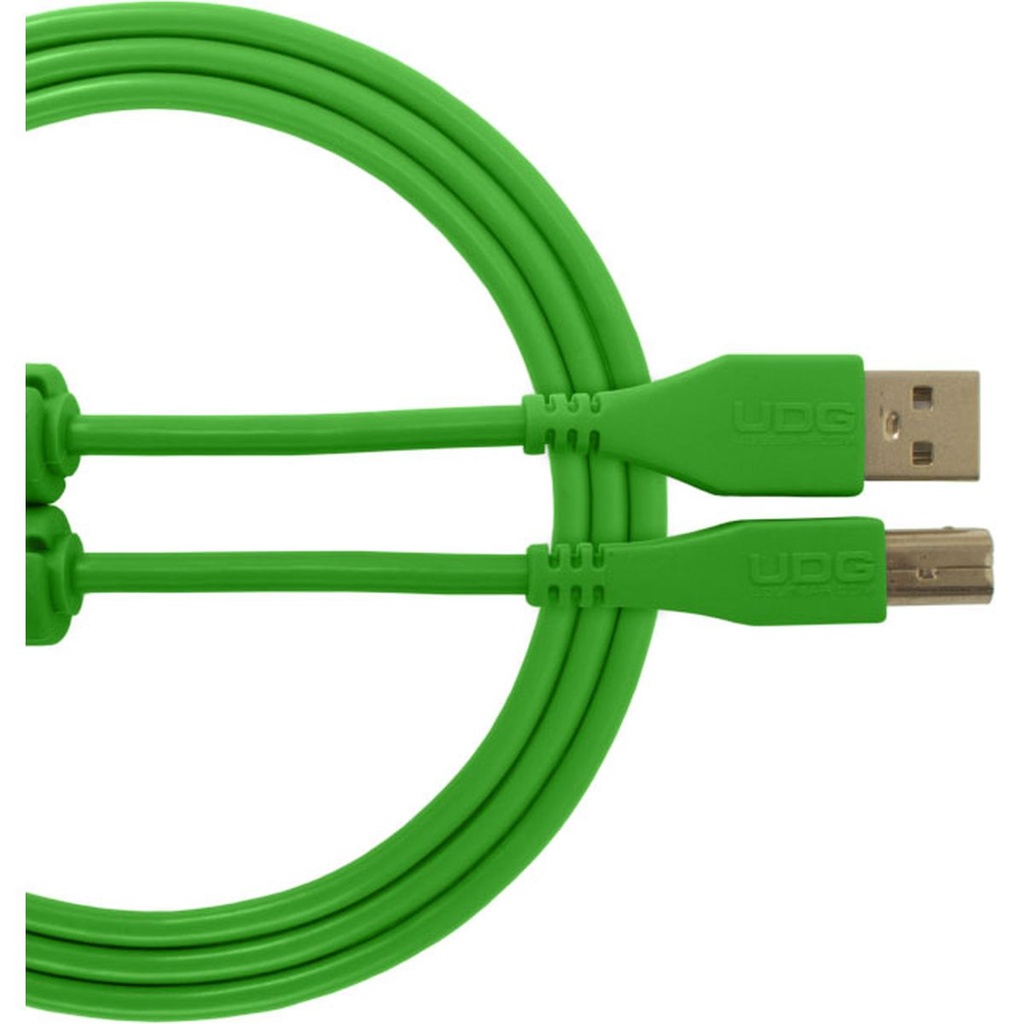 UDG Ultimate Audio Cable USB 2.0 A-B Green Straight 3m