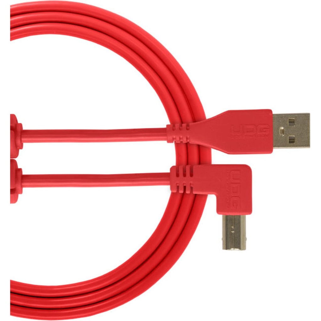 UDG Ultimate Audio Cable USB 2.0 A-B Red Angled 2m