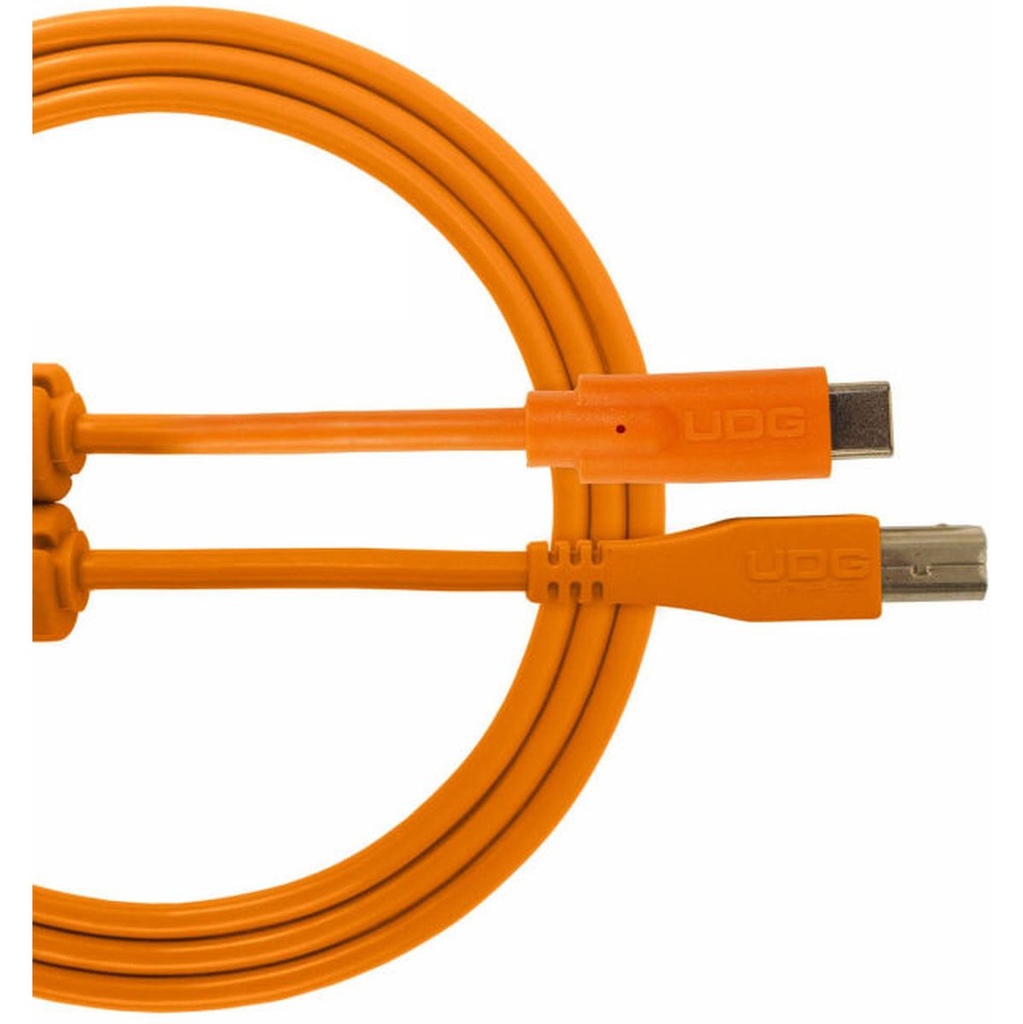 UDG Ultimate Audio Cable USB 2.0 C-B Orange Straight 1.5m