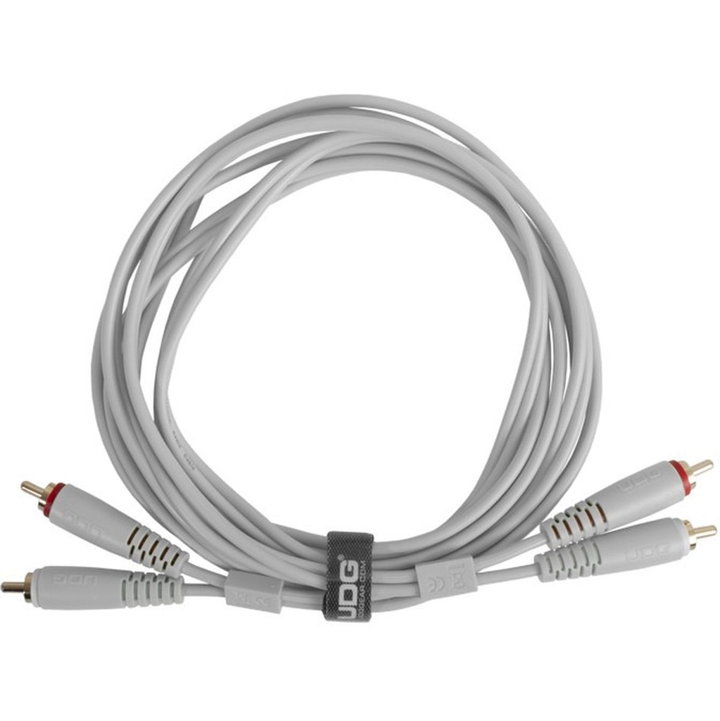 UDG Ultimate Audio Cable Set RCA - RCA White Straight 3m