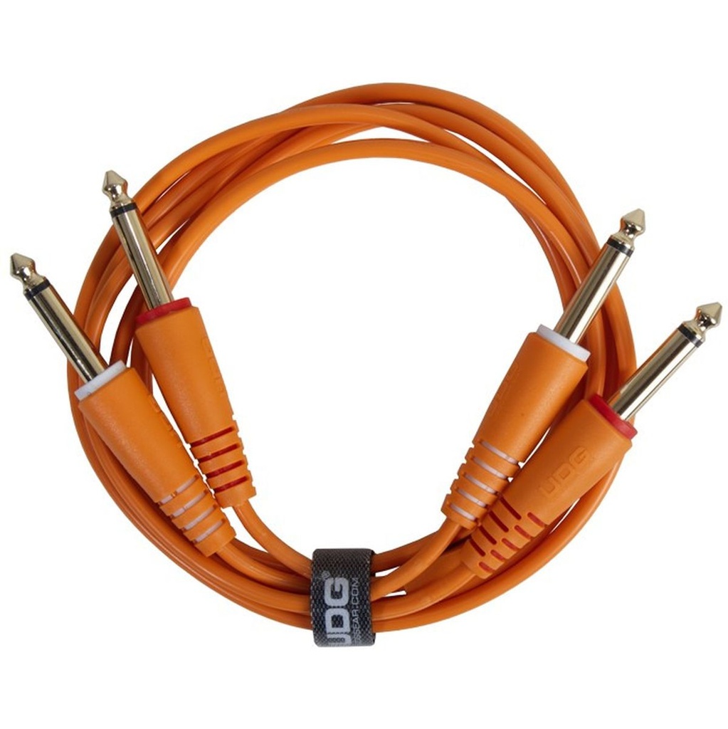 UDG Ultimate Audio Cable Set 1/4'' Jack-1/4'' Jack Orange Straight 3m