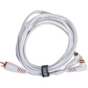 UDG Ultimate Audio Cable Set RCA Straight-RCA Angled White 3m