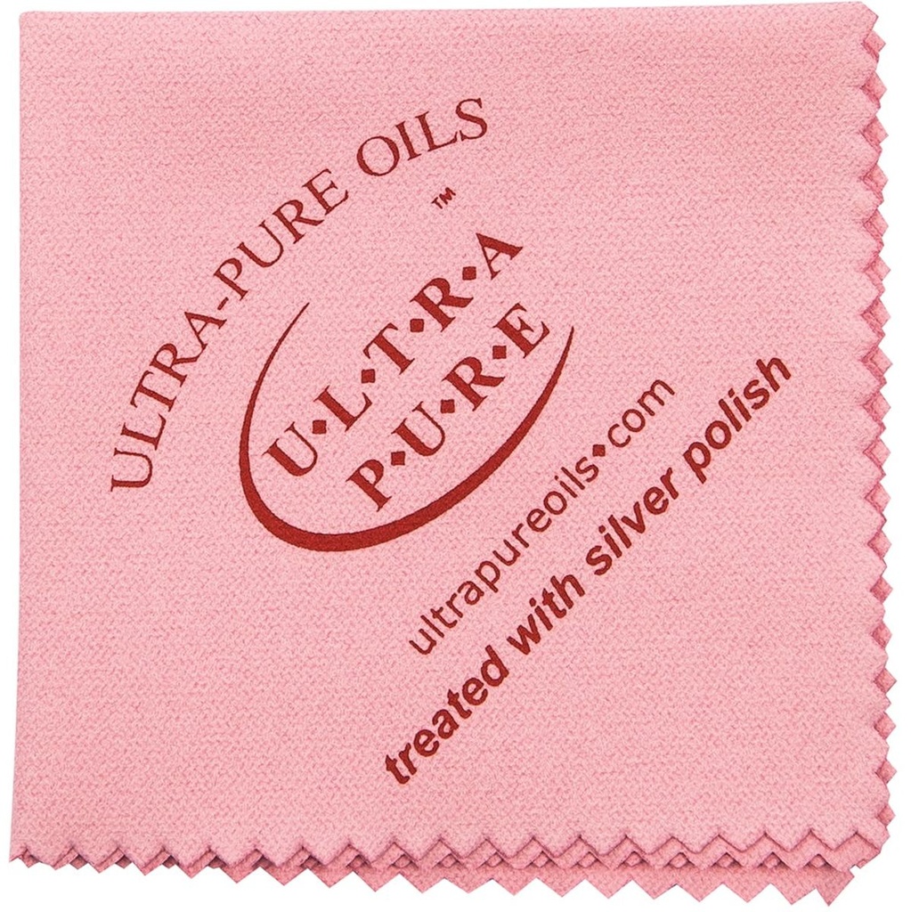 Ultra-Pure Small Silver Polishing Cloth Pink 6 X 6 inch