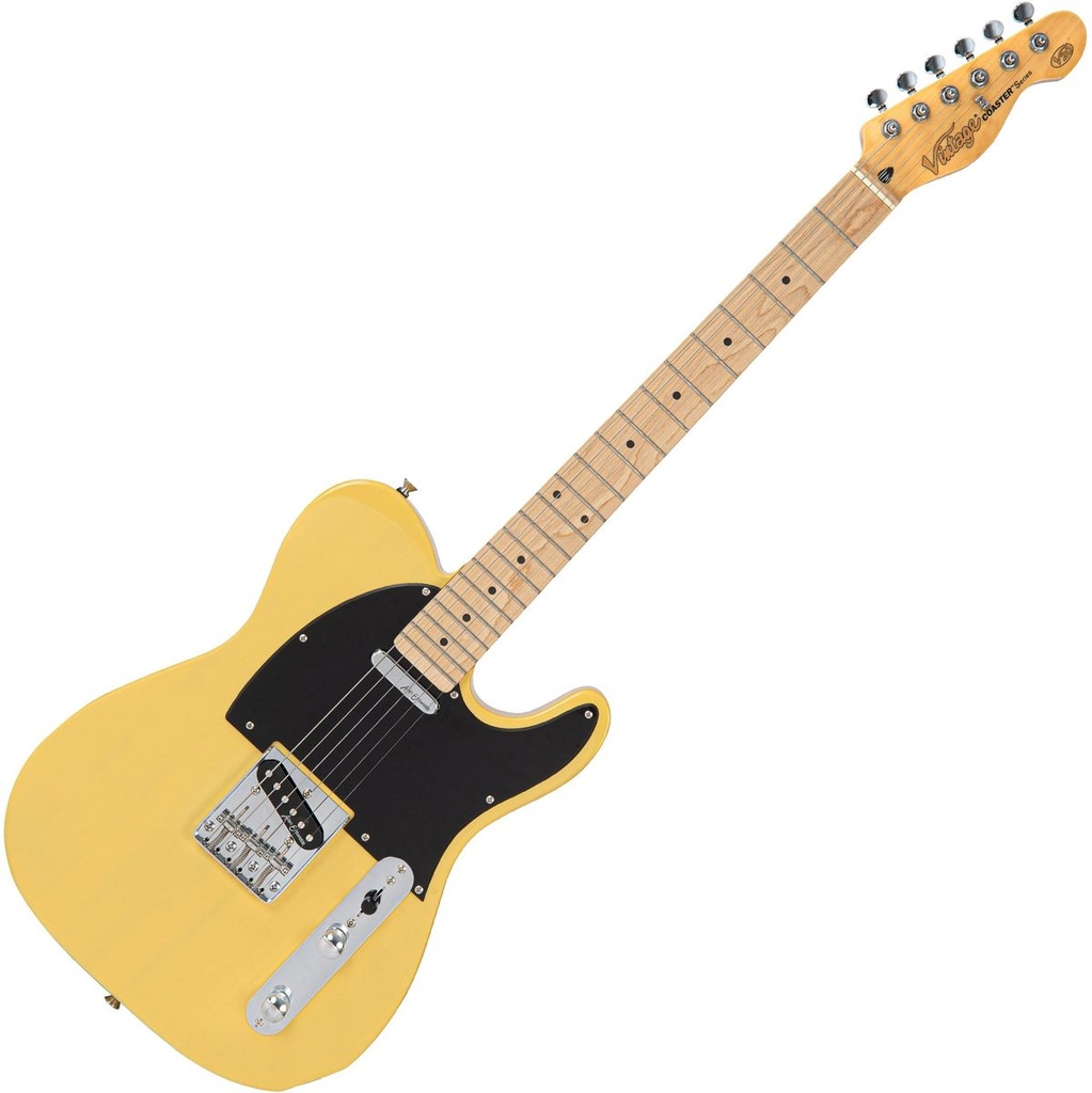 Vintage V20 Maple Coaster Series Electric Guitar - Butterscotch