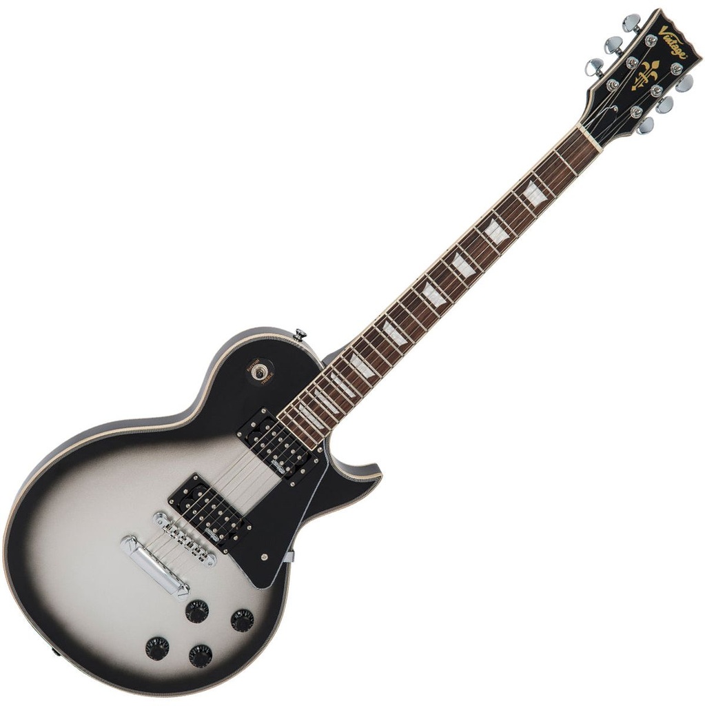 Vintage V100 Electric Guitar - Silver Burst