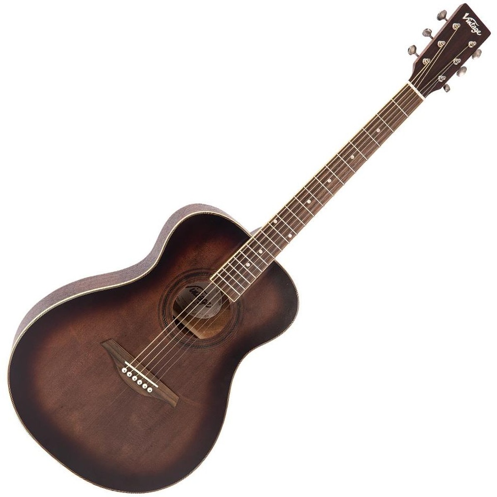 Vintage Folk Guitar - Solid Top-Antiqued Finish
