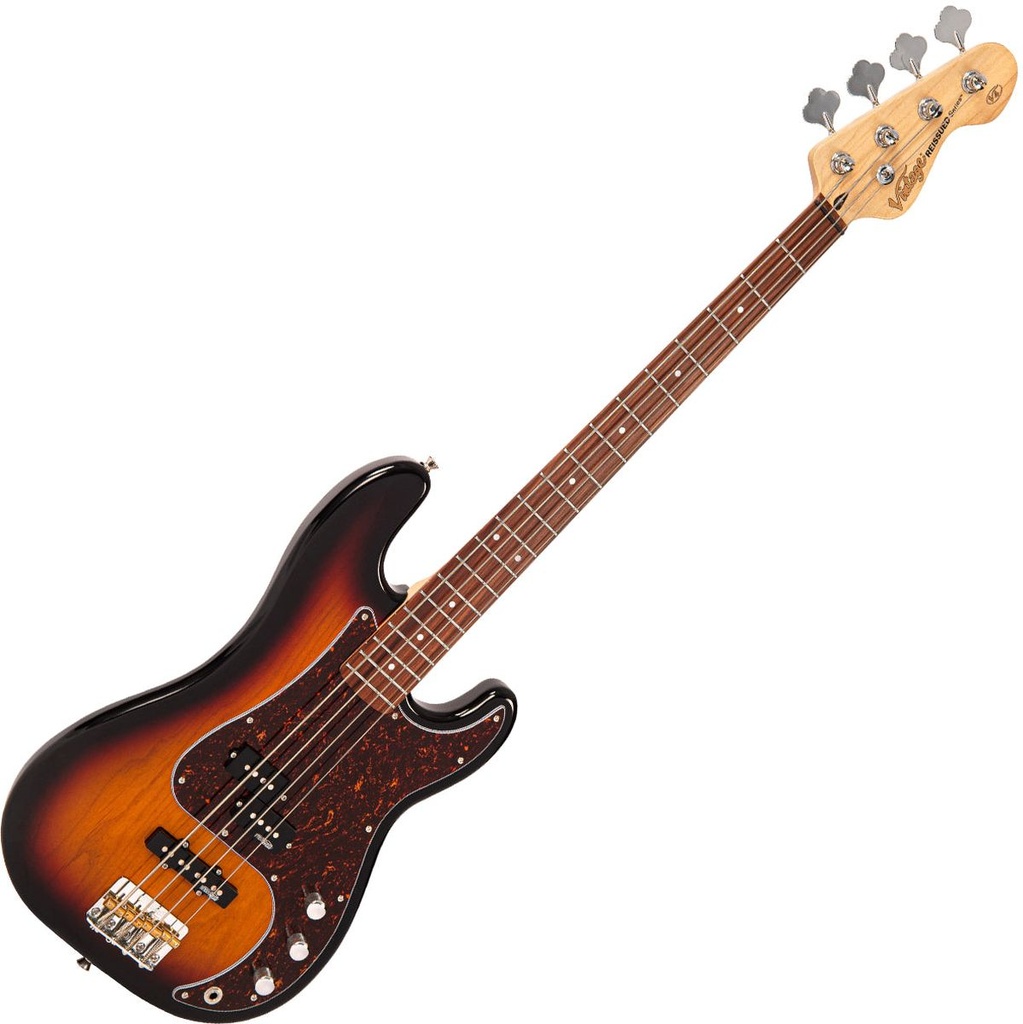 Vintage Bass PJ Guitar - 3 Tone Sunburst