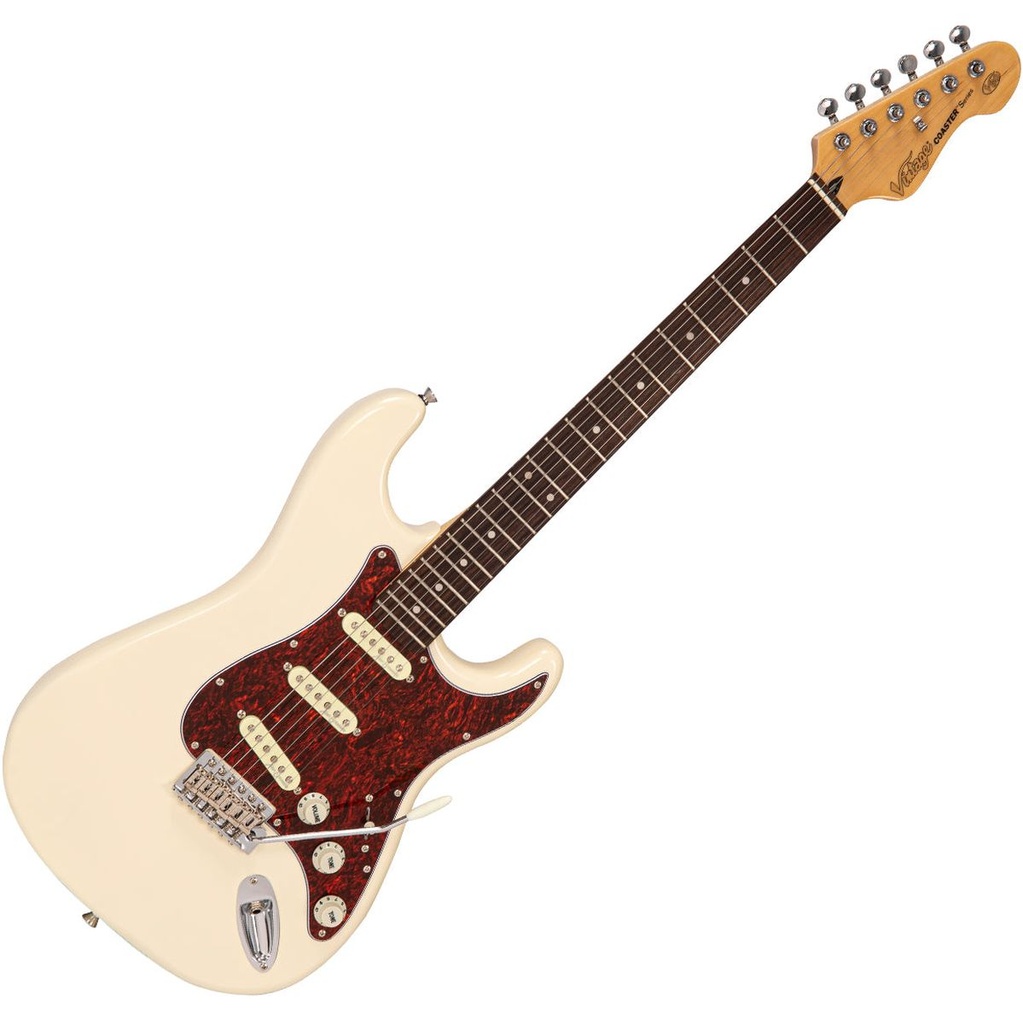 Vintage V60 Coaster Series Electric Guitar - Vintage White