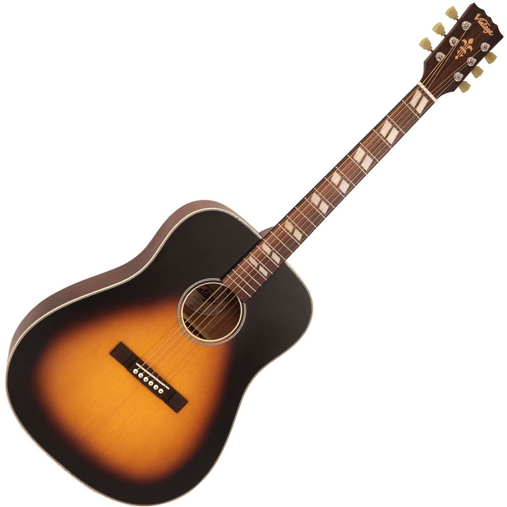 Vintage Historic Dreadnought Guitar - Vintage Sunburst