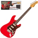 Vintage V60 Coaster Electric Guitar Pack - Gloss Red