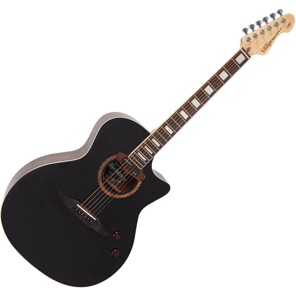 Vintage Revo Elektra Acoustic - Black