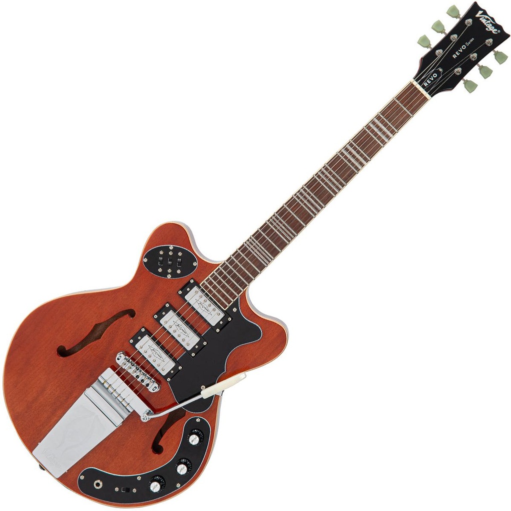 Vintage Revo Series Superthin Guitar - Natural