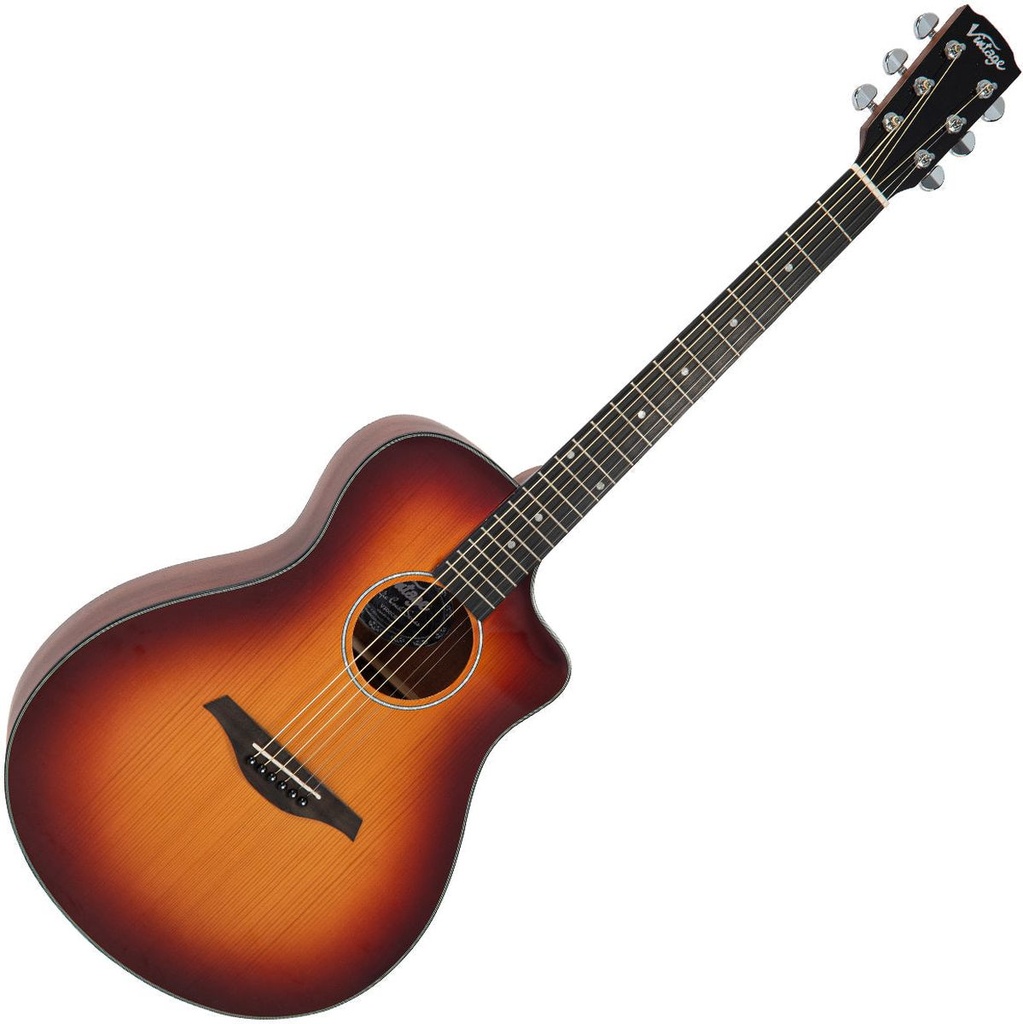 Vintage Pacific Coast Series Acoustic Guitar - Cherryburst