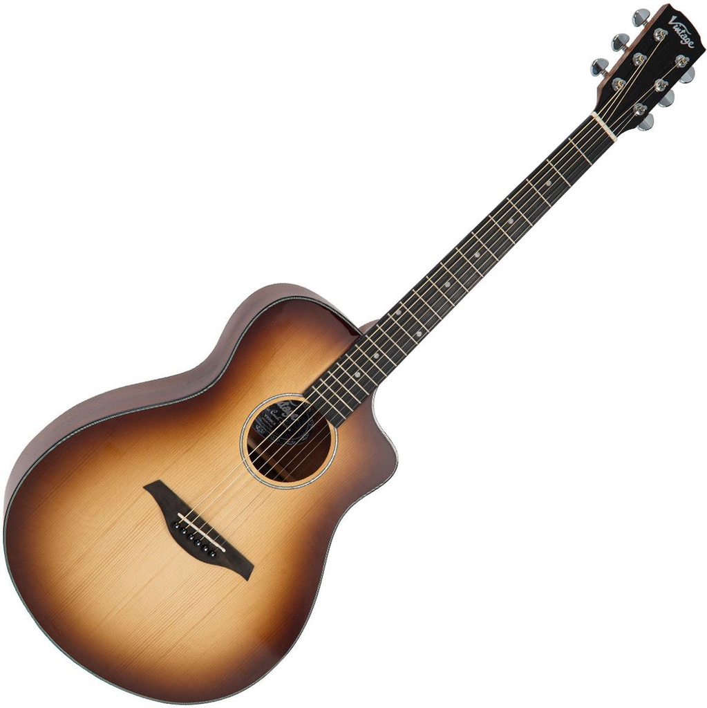 Vintage Pacific Coast Series Acoustic Guitar - Cappuchino Burst