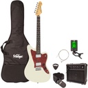 Vintage V50 Coaster Electric Guitar Pack - Vintage White