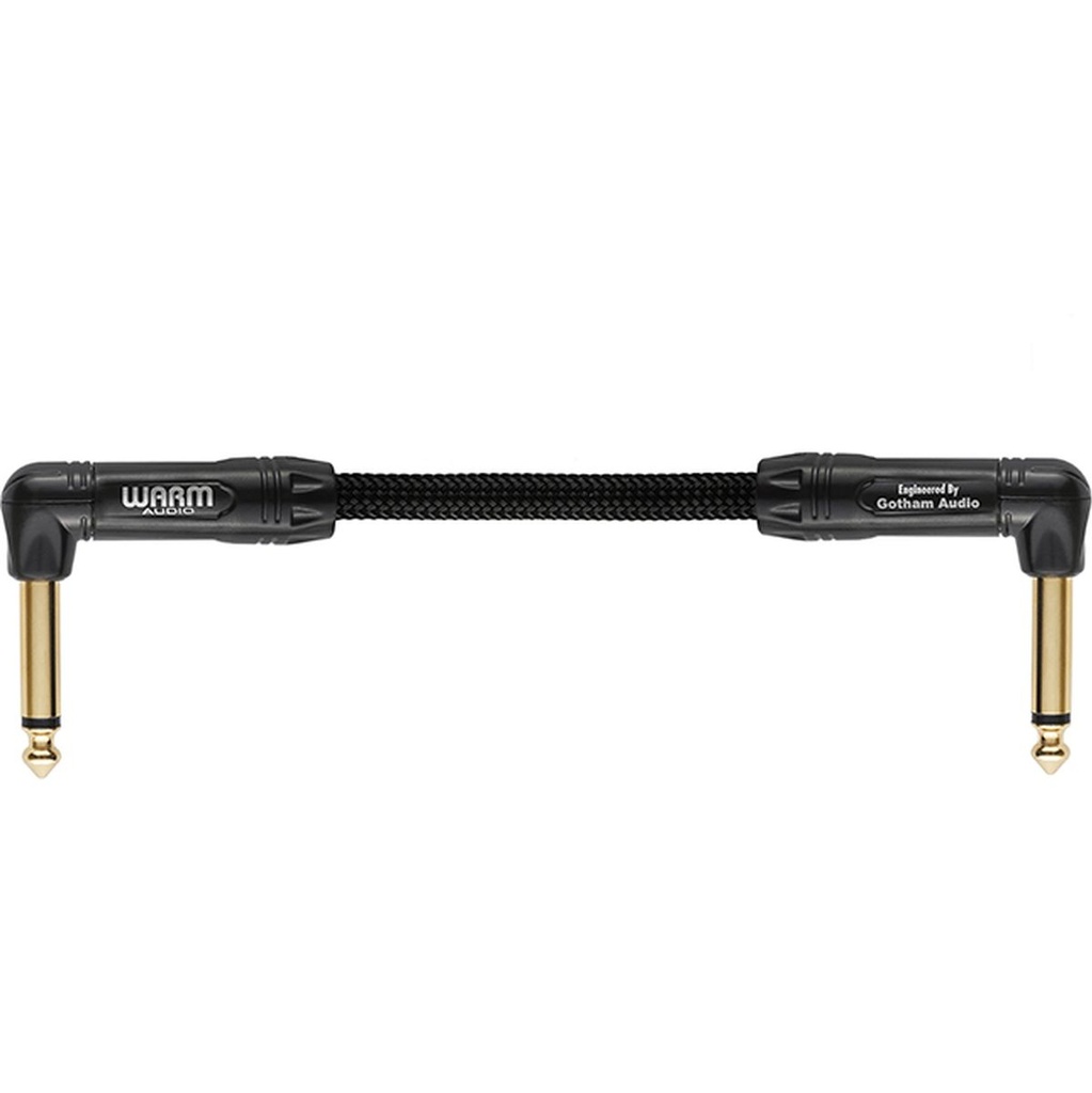 Warm Audio Premier Series - Both Ends Rgt-Angle Instrument Cable 6 inch (0.2 M)