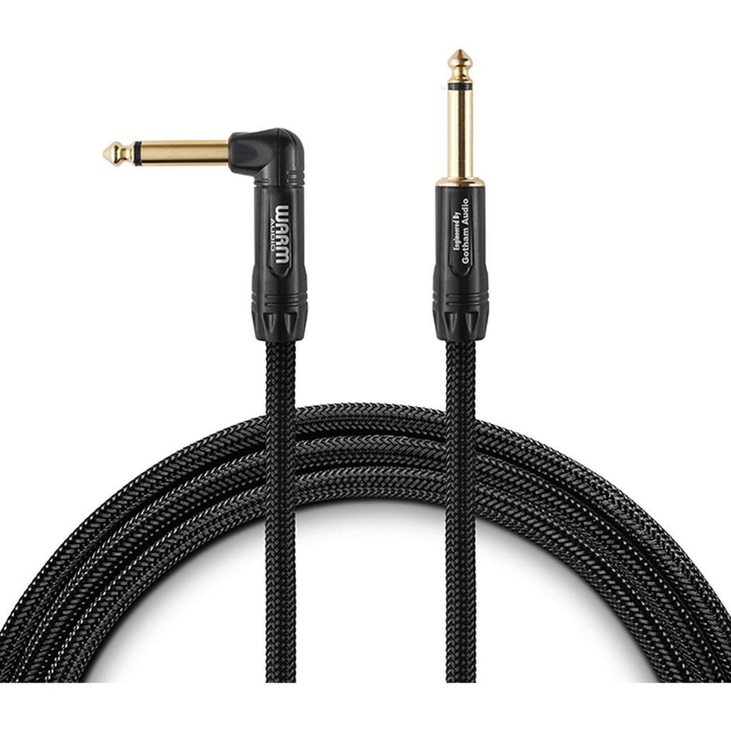 Warm Audio Premier Series - 1 End Rgt-Angle Instrument Cable 10&amp;#039; (3.0 M)