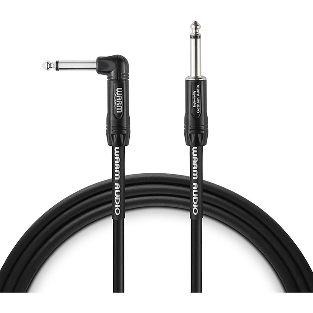 Warm Audio Pro Series - 1 End Rgt-Angle Instrument Cable 10&amp;#039; (3.0 M)