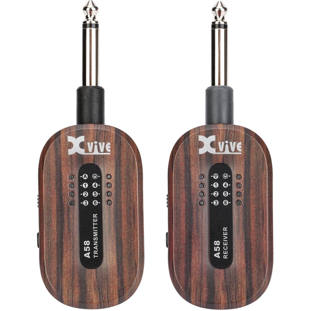 Xvive A58 - 5.8GHz Wireless Guitar System Wcase - Rosewood