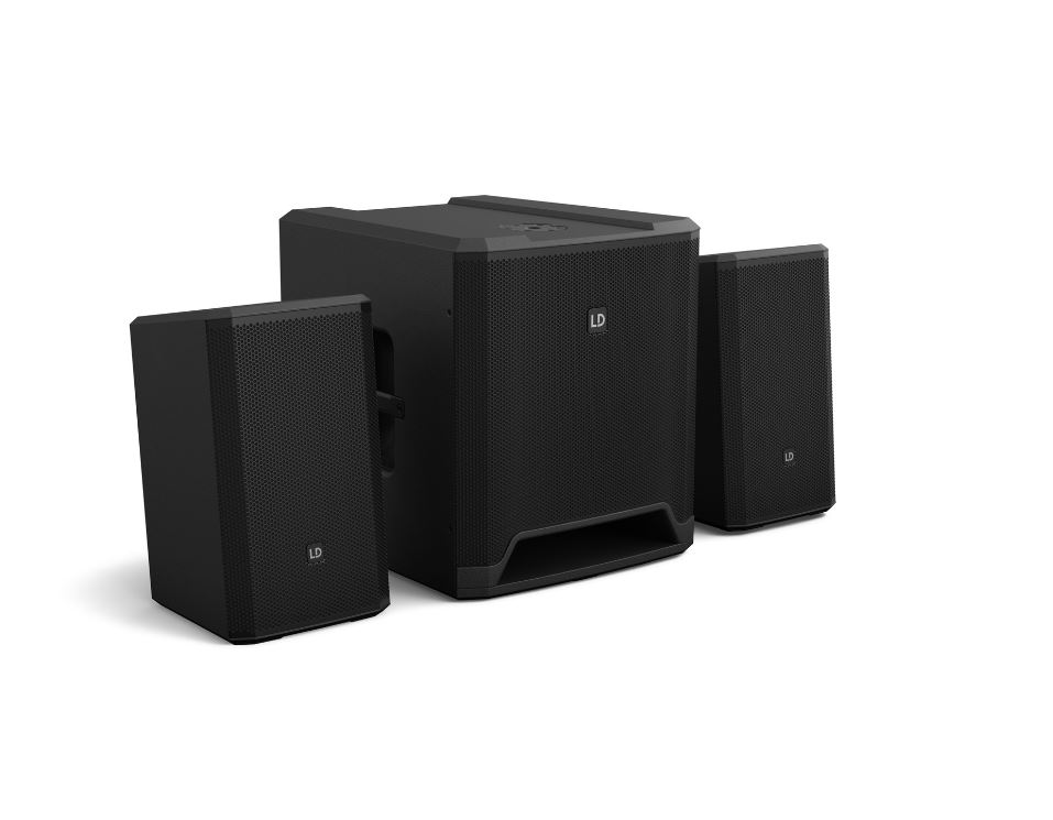 LD Systems DAVE 12 G4 X Compact 2.1 Powered PA System 