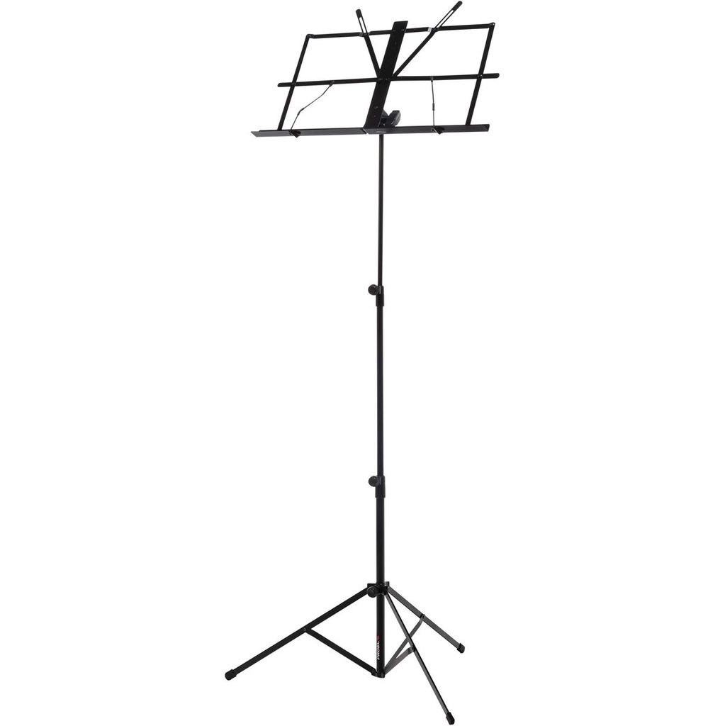 Proel Stage Foldable Music Stand 3-Section Height-Adjustable w/ Tiltable Molder