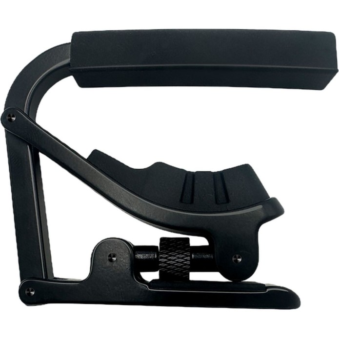 CLX Capo STL Adjustable BLK Capo For Steel Strings Adjustable (Black)