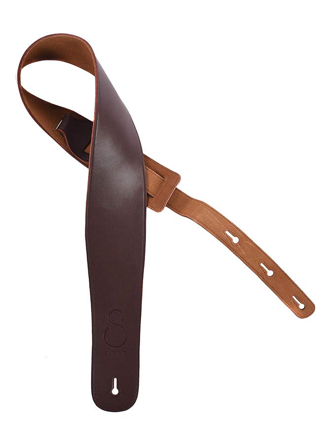 Sire  SWS1/BR | premium leather bass guitar strap 90mm wide Bruin