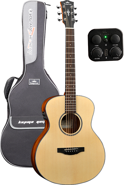 Kepma ES36EK10 Mini OM Natural Travel Series