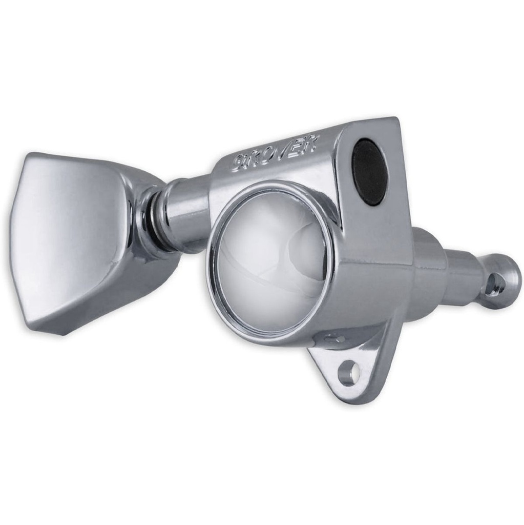 Grover Rotomatic 3 Side Keystone Buttons Chrome