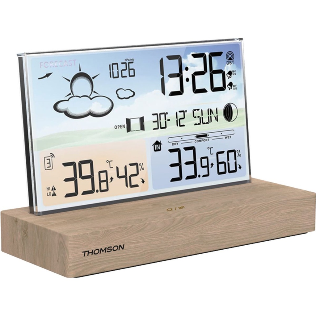 Thomson CT600 Alarm Clock + Weather Station - Cosy