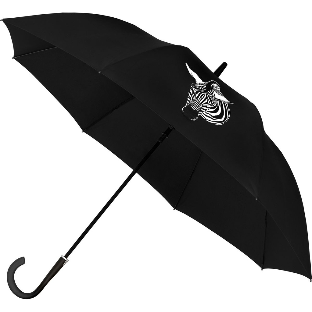 Falcone Wetlook Umbrella - Automatic - Windproof - 110 cm - Black